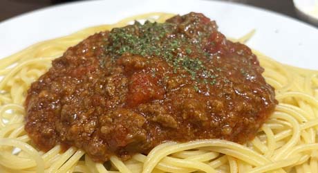 黒毛和牛たっぷりのミートソーススパゲティ